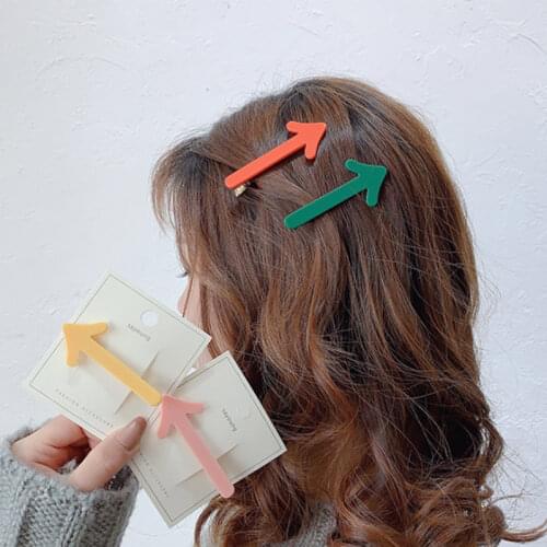 Creative Fun Arrow Hairpin Cute Candy Color Bangs Clip Funny Girl Hair Accessories