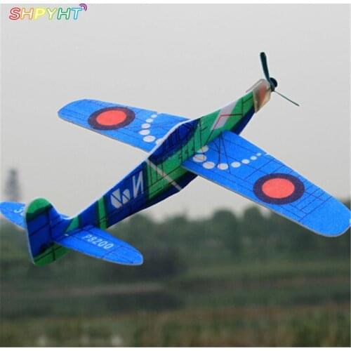 1PCS 19cm Hand Throw Flying Glider Planes EPP Foam Airplane For Kids Random Color Mini Drone Aircraft Model Toys Baby Toy NEW