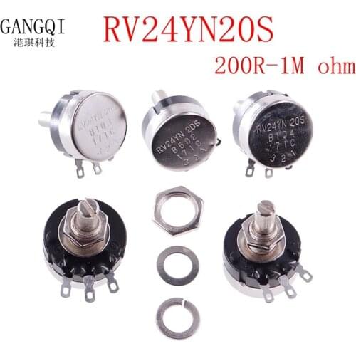 1PCS RV24YN20S RV24YN 20S Potentiometer B501 B103 B202 B502 B102 B203 B503 B104 B204 B504 B105 B1K B2K B5K B10K B20K B50K B100K