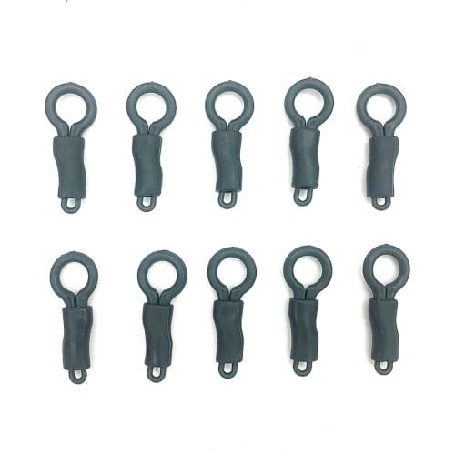 10 Set Carp Fishing Terminal Tackle Safety Lead Clip Carp Equipment with Pins Tail Rubber Tubes Fishing Tackle Tool Accessories