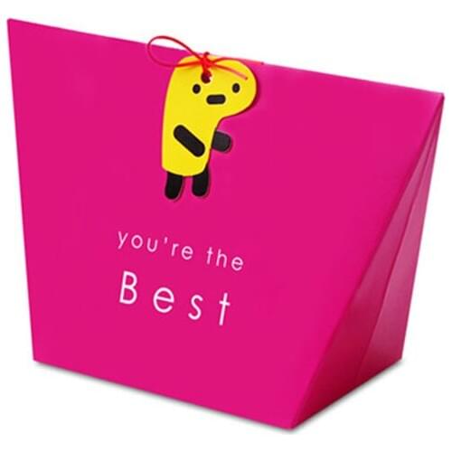 10pcs/lot You're The Best Cookie Box Baby Shower Birthday Candy Box Party Favor Gift Box Small Pink Cartoon Present Box For Kids