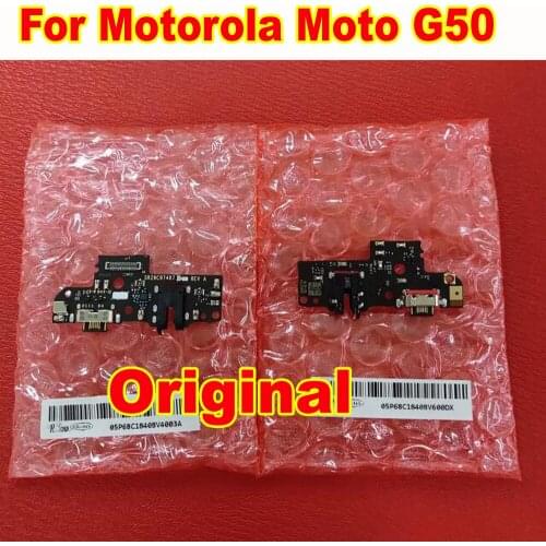 100% Original New Charging Port PCB Board USB Charge Dock MIC Microphone Flex Cable For Motorola Moto G50 XT2137-1 XT2137-2