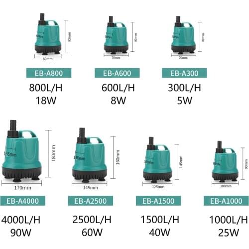 5-90W Tank Submersible Pump Bottom Suction Tank Pump Bottom Filter Silent Suction Feces Pump For Pump Bottom Suction Pump