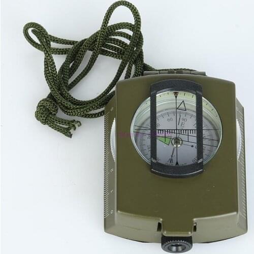 50pcs New Professional Military Army Metal Sighting Compass Clinometer Camping Outdoor Tools Multifunction Compass