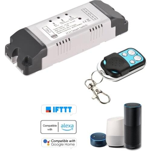 Tuya 2CH DC5V/7-32V WiFi Switch Wireless Relay Module Timing Function Remote Switch Compatible with Alexa Google Home