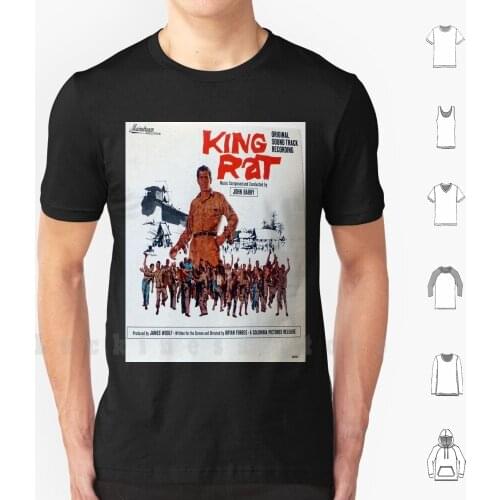 King Rat ( 1965 Movie Soundtrack Album Cover ) T Shirt Big Size 100% Cotton Wwii Album Ost Soundtrack