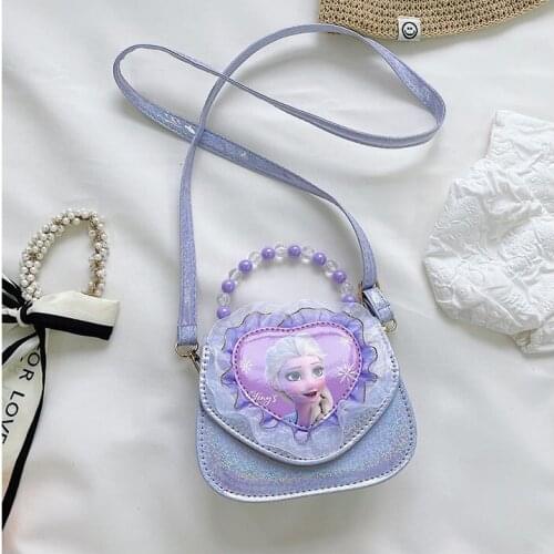 Disney Frozen Childrens Messenger Bag Elsa Princess Love Handbag Coin Purse Fashion Girl Shoulder Bag