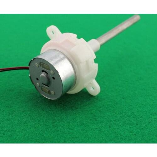 Long Shaft Gear Motor White Round Mini Electric Gear Motor Solar Motor DC 3V 6V 10RPM 21RPM XD