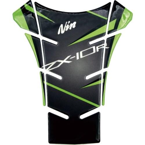 For Kawasaki Ninja ZX10R Motorcycle Brazing Gel Fuel Oil Tank Pad Fish Bone Protector Racing Sticker ZX 10R Tank Cap Cover Decal
