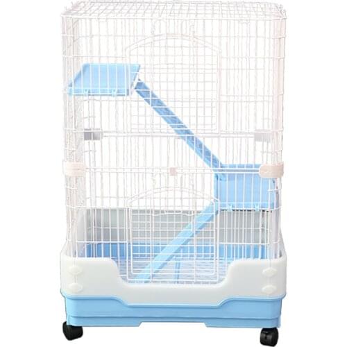 Lejia Rabbit Cage Pet Squirrel Dragon Cat Ferret King Luxury Guinea Pig Mink Villa Anti-spray Urination