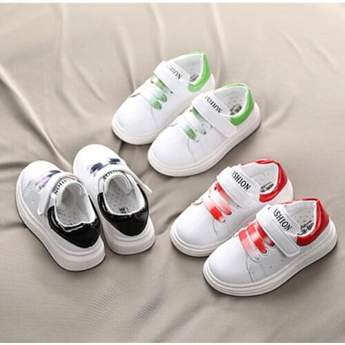 Children Shoes Girls Boys Sneakers Shoes Antislip Soft Bottom Comfortable Kids Sneakers Toddler Casual Flat Sports White Shoes