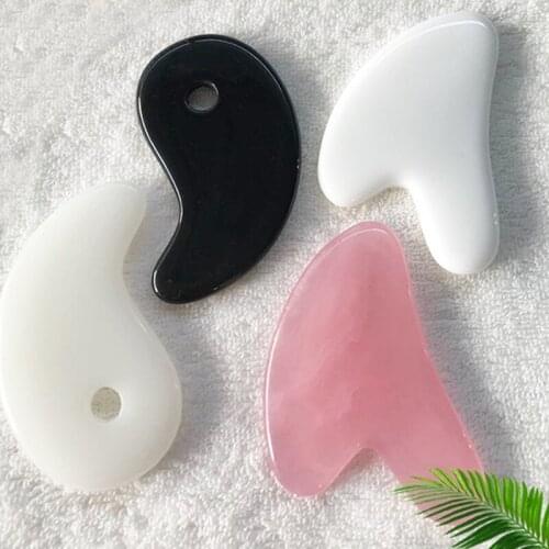 1Pcs Beeswax Guasha Scraping Massage Scraper Face Massager Acupuncture Gua Sha Board Acupoint Face Eye Care SPA Massage Tool