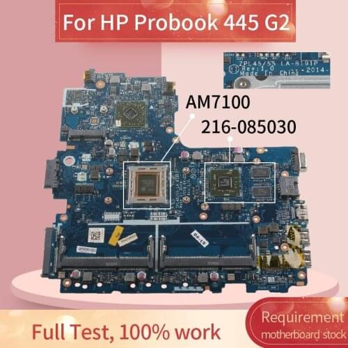 775072-601 775072-501 Laptop motherboard For HP Probook 445 G2 AM7100 Notebook Mainboard LA-B191P 216-085030