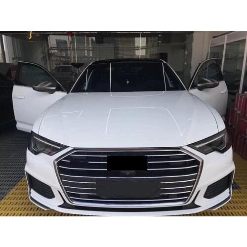 LHD matt Silver Side Rearview Rear View Mirror Replace Cover Trim Cap Case For Audi A6 C8 4K A7 4K8 A8 D5 2018 2019