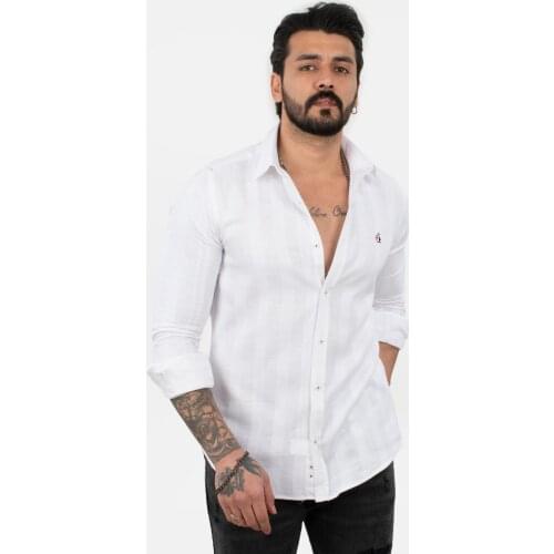 DeepSEA Male Regular Fit Crested Long Sleeve Shirt 2106045