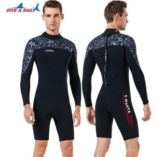 Men Womens Wetsuits Thermal Suit Sleeves 1.5mm Neoprene Youth Adults Diving Swimming Snorkeling Surfing Scuba Jumpsuit Warm