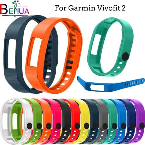 Soft Sports Silicone watchband for Garmin Vivofit 2 multiple colour Watchbands Bracelet Wristband Replace the strap Accessories