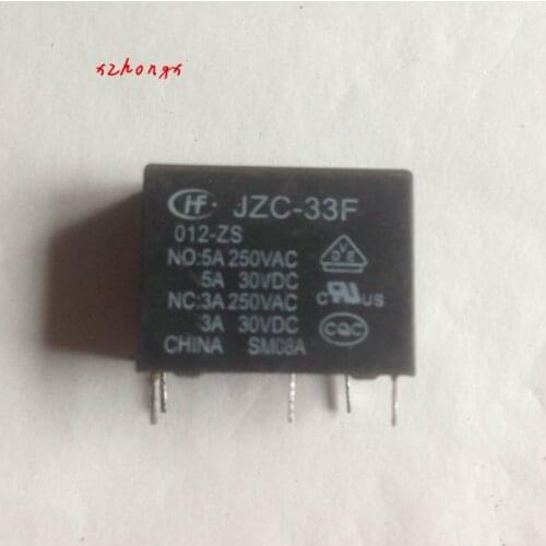 New 12V5Pin JZC-33F 012-ZS Spot Relay 12VDC HF33F 012-ZS