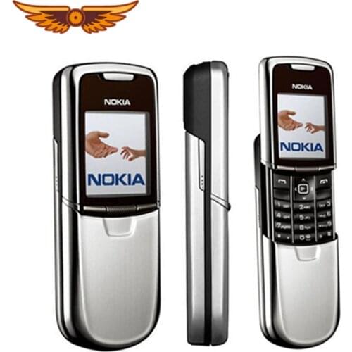 Nokia 8800 Original Mobile Phone English/Russian keyboard GSM FM Radio Bluetooth Used Cellphone Gold Silver Black