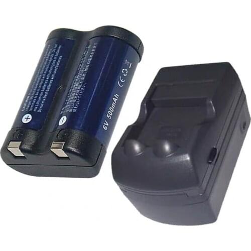 2CR5 film machine dedicated rechargeable battery and charger, film camera 6V battery + charger set