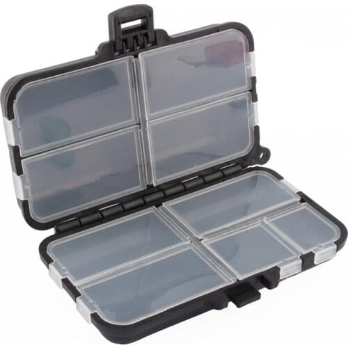 9 Compartments Storage Case Box Plastic Fishing Lure Spoon Hook Bait Tackle Box Small Accessory Box Square Fishhook Box