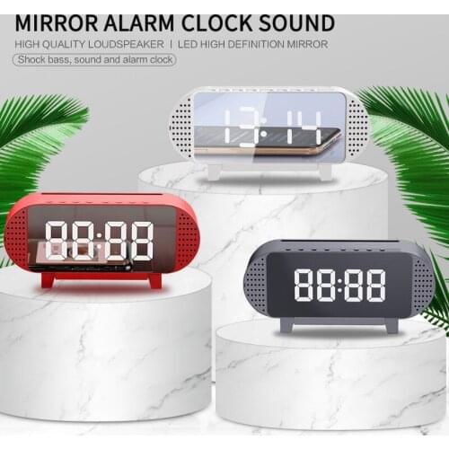 Mini Soundcore Portable Wireless Bluetooth-compatible Speaker Alarm Clock With Dual-Driver Rich Bass 24h Playtime