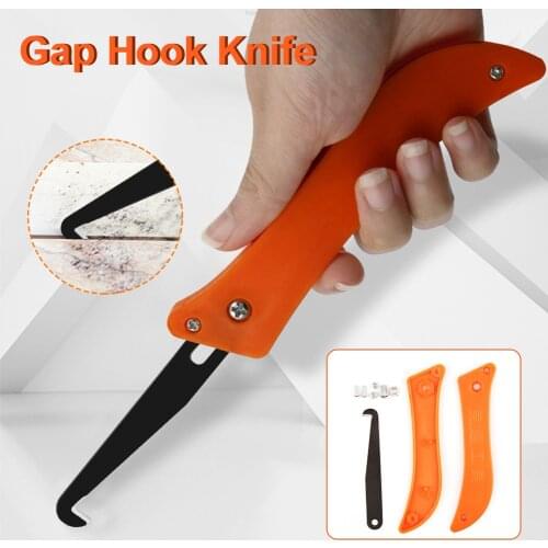 Hot New Professional Gap Hook Knife Wall Floor Tile Repair Tool Old Mortar Cleaning Dust Removal Steel Construction Hand Tools