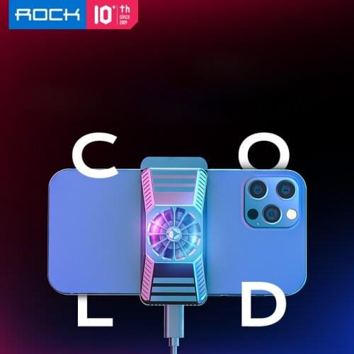 ROCK Mobile Phone Coolers Refriger System Gamepad Holder Stand for iPhone 12 Pro Max for Mi 10 for Samsung for Pixel 4A геймпад