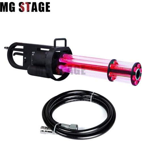 Stage Special Effects Equipment Pistol Rotate Pistola Co2 Gun RGB LED Jet Cannon Hand-hold Six Heads Co2 Cryo Machine For Dj