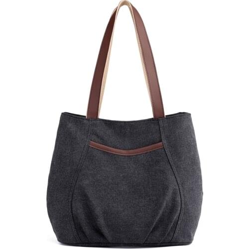 Shoulder Bags For Women Canvas Tote Bag Womens Handbags Beach Ladies Cotton Hand Bag Bolsos Mujer Lady Top-handle Bag
