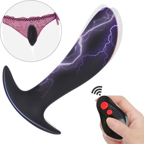 Vibrating Butt Plug Electric Shock Dildo Anal Plug Wireless Remote Vibrator Male Sex Toy Prostate Massager Sex Toys for Adults
