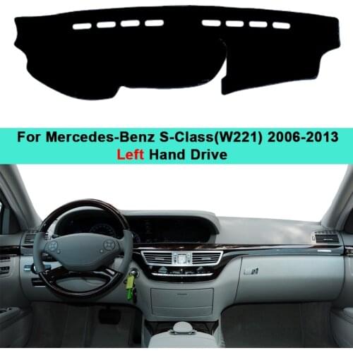 For Mercedes Benz S-Class W221 2006 2007 2008 -2013 Car Inner Dashboard Cover DashMat Carpet S-Klasse S300 S320 S400 S500 S600