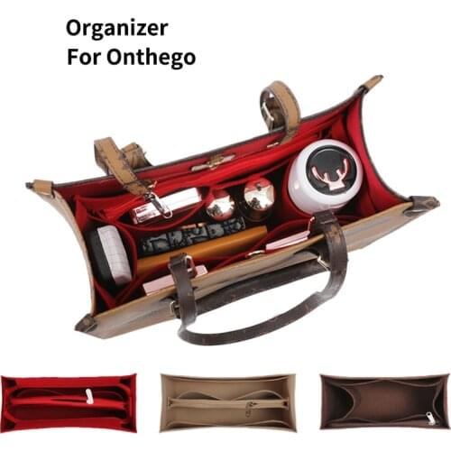 Felt Cloth Insert Bags For Handbag Cosmetic Bag Mommy Makeup Organizer Travel Inner Purse Fit Onthego Tote Bags