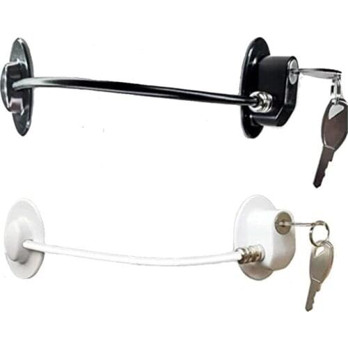 Aluminum Alloy Door Window Lock Child Safety Door Security Lock for Cabinets Cupboards Prevent Childern Falling Window Lock