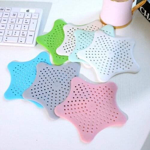 1pcs Star Type Bathroom Floor Drain Sewer Dredge Device Small Tools Household Items Toilet Sink Bathtub Cleaning Brush