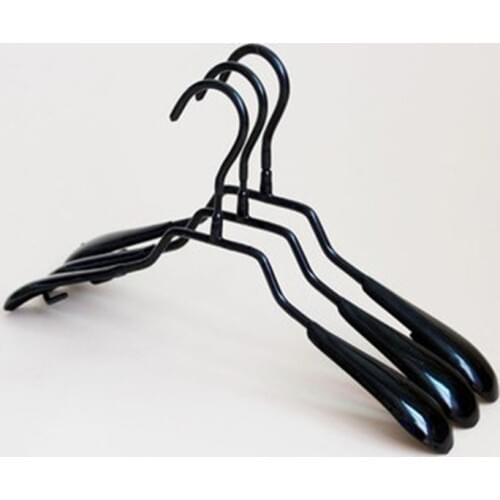 10pcs/lot 32cm childrens solid metal clothes rack plastic anti-skid non-trace newborn baby clothes rack