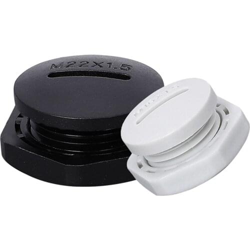 10PCS Metric M Plastic Waterproof Plug Thread Pipe Fitting End Cap Plug M12/16/24 Nylon Gland Seal Masking Parts with Gasket