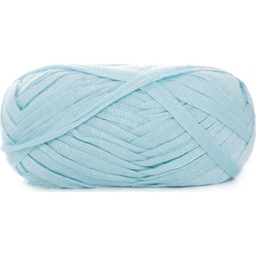 100g Flat Faux Wool Kntting Yarn Crochet Medium Thick Hand-Woven DIY Thread for Basket Blanket Braided Cushion Mat