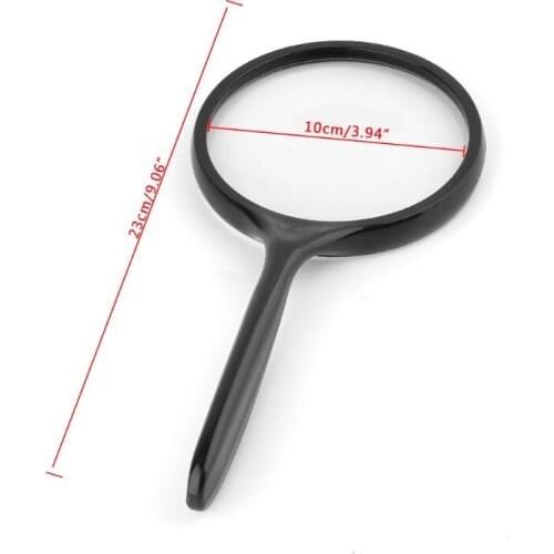 100mm Handheld Magnifier 5X Reading Map Newspaper Magnifying Glass Jewelry Loupe