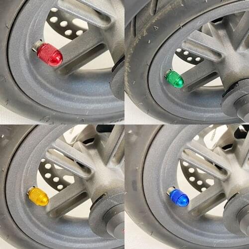 2021 2Pc Fashion Electric Scooter Colorful Valve Cap Replacement for Xiaomi M365 Ninebot MAX G30 Scooter Modification Accessorie