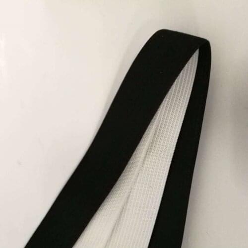 40 meters/ roll black and white color DIY Apparel sewing elastic bands elastic cord tape