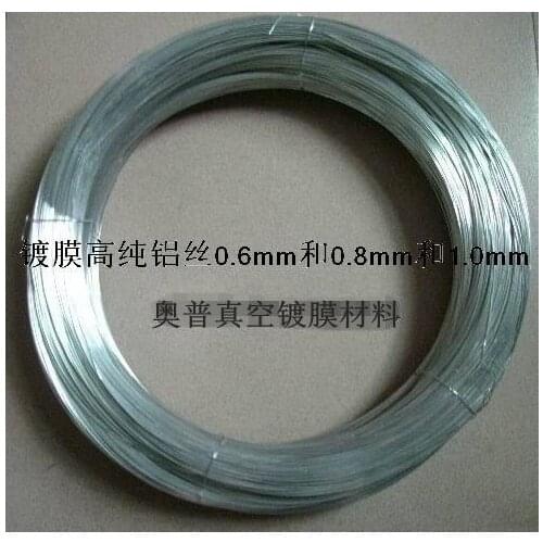 Ultra-white Aluminum Wire 0.6 and 0.8 and 1.0 and 1.5mm Coated 99.999 High Purity Aluminum Wire Aluminum Ring 1kg