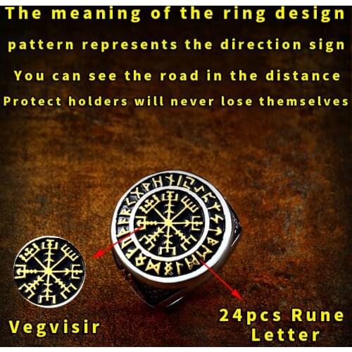Beier 316L Stainless steel men nose viking ring Vegvisir Amulet Odin Runes Pagan Valknut Myth wholesale price jewelry LR604
