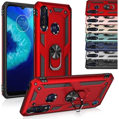 Ring Armor Case For Motorola Moto G8 Power Lite G7 G6 G Fast Power Stylus E E5 E6 Plus Play E6S One Pro Zoom Macro Hyper Action