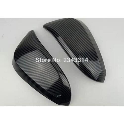 For Toyota Harrier XU60 ABS Carbon Fiber Pattern Door Mirror Cover Rear View Mirror 2013-2015 2016 2017 2018 Car Accessories