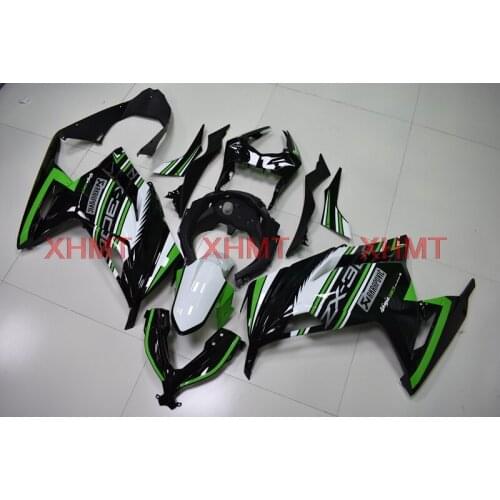 For EX 300 Ninja 2013 - 2015 Bodywork Zx300r 14 15 Fairing Kits EX 300 Ninja 2015 Black Green White Motorcycle Fairing