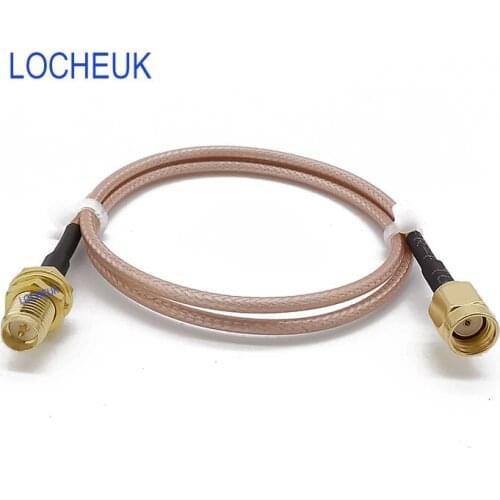 3/6/9/12M RP-SMA Male jack to RP-SMA Female plug Bulkhead RG316D Double Shield RF Antenna Low Loss Extension Coaxial Cable