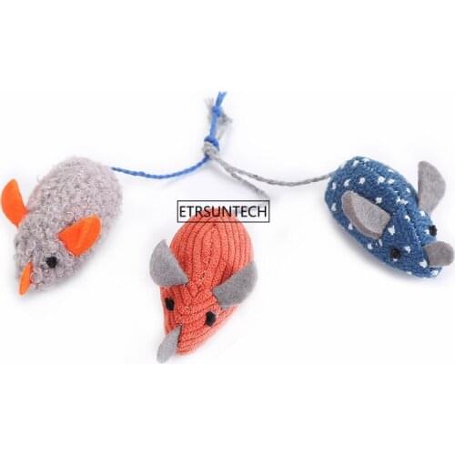 200pcs Cat Toys Plush False Mouse Toys for Cats Kitten Animal Funny Playing Pet Cat Products Cat supplies