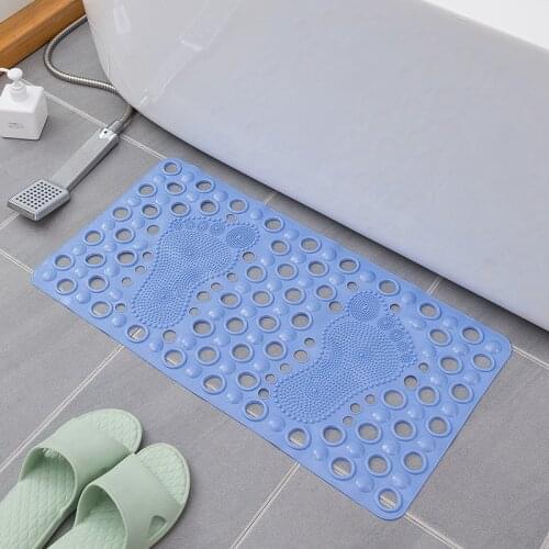 Bathroom Massage Antiskid Floor Pad with Suction Cup Bath Mat Shower Curtains and Rugs