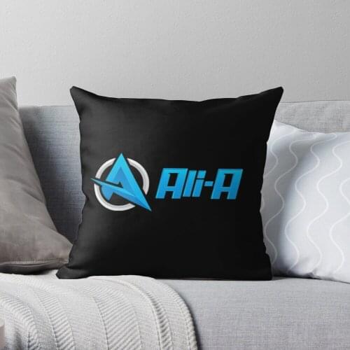 Ali-A Logo Throw Pillow Cushion Cover Polyester throw pillows case on sofa home living room car seat decor 45x45cm